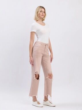 Vervet Blush High-Rise vintage Crop